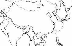Outline Map Of Asia And Middle East Free Printable Coloring Page - Printable Map Of Asia With Countries