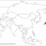 Outline Map Of Asia Political With Blank Outline Map Of Asia   Blank Map Of Asia Printable