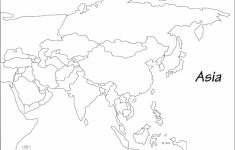 Outline Map Of Asia Political With Blank Outline Map Of Asia - Printable Map Of Asia With Countries
