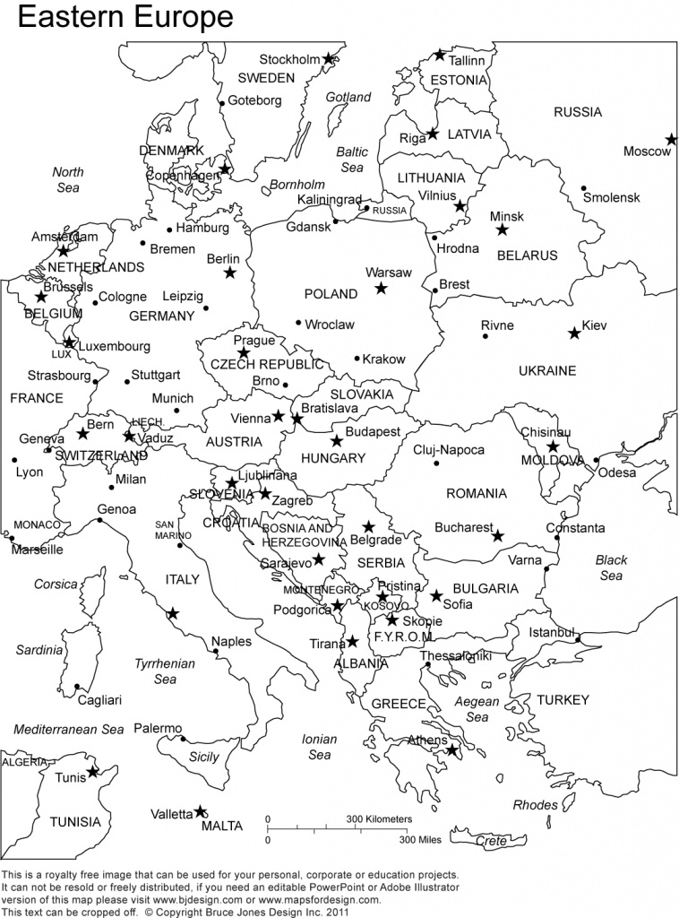 Outline Map Of Eastern Europe 14 17 Blank | Sitedesignco - Printable Map Of Eastern Europe