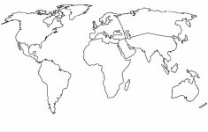 Outline Map Of Europe Continent With World Map Outline Blank - Continents Outline Map Printable