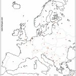 Outline Map Of Europe (Countries And Capitals)   Printable Blank Map Of European Countries