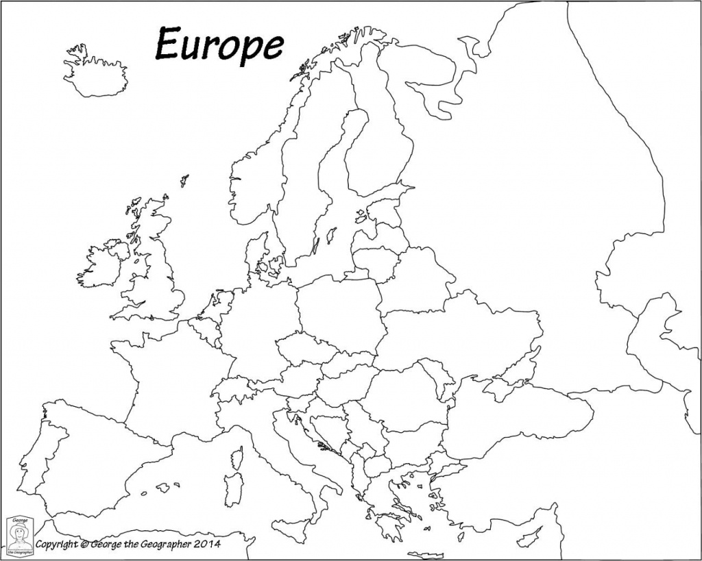 Outline Map Of Europe Political With Free Printable Maps And - Europe Outline Map Printable