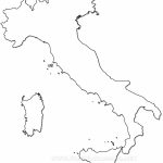 Outline Map Of Italy Printable With Italy Political Map | Crafts   Printable Blank Map Of Italy