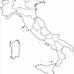 Outline Map Of Italy With Regions Coloring Page | Free Printable   Printable Blank Map Of Italy