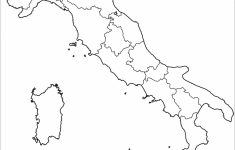 Outline Map Of Italy With Regions Coloring Page | Free Printable - Printable Blank Map Of Italy
