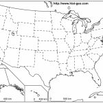 Outline Map Of The 50 Us States | Social Studies | Geography Lessons   50 States And Capitals Map Printable