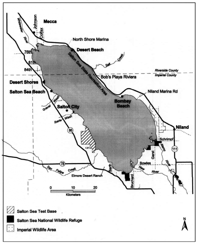 Overview Map Of The Salton Sea, California, And Vicinity. | Download - Salton Sea California Map