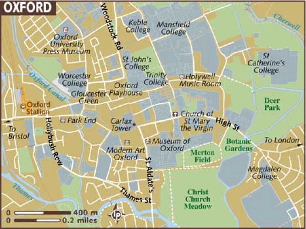 Oxford Maps - Top Tourist Attractions - Free, Printable City Street Map - Bristol City Centre Map Printable