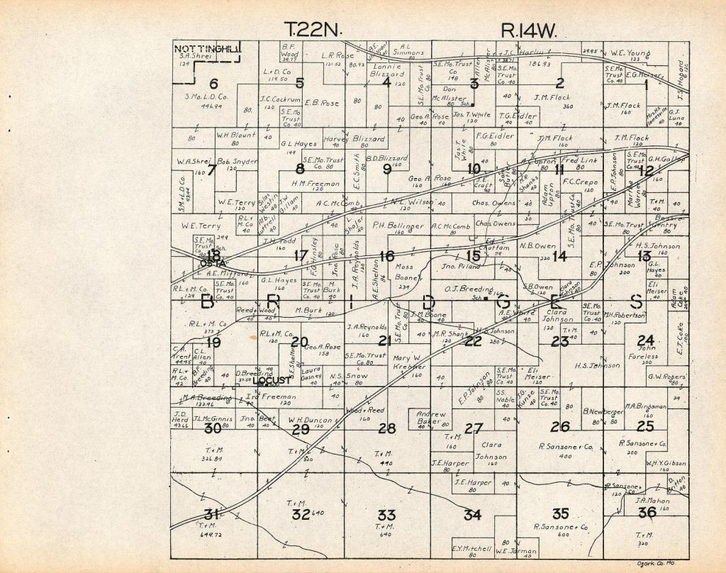 Ozark County, Missouri: Maps And Gazetteers - Texas County Missouri ...