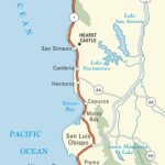 Pacific Coast Route: San Simeon & Hearst Castle, Ca | Road Trip Usa   California Coast Drive Map