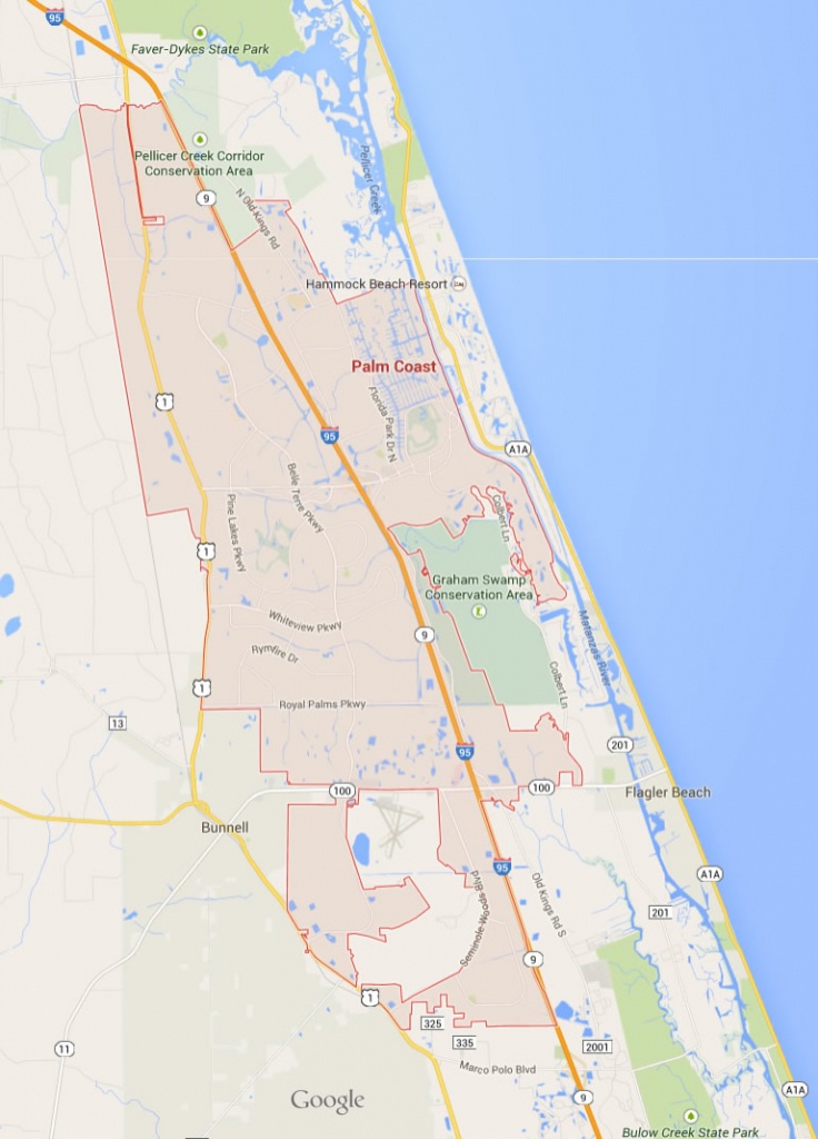 Palm Coast Florida Map - Palm City Florida Map