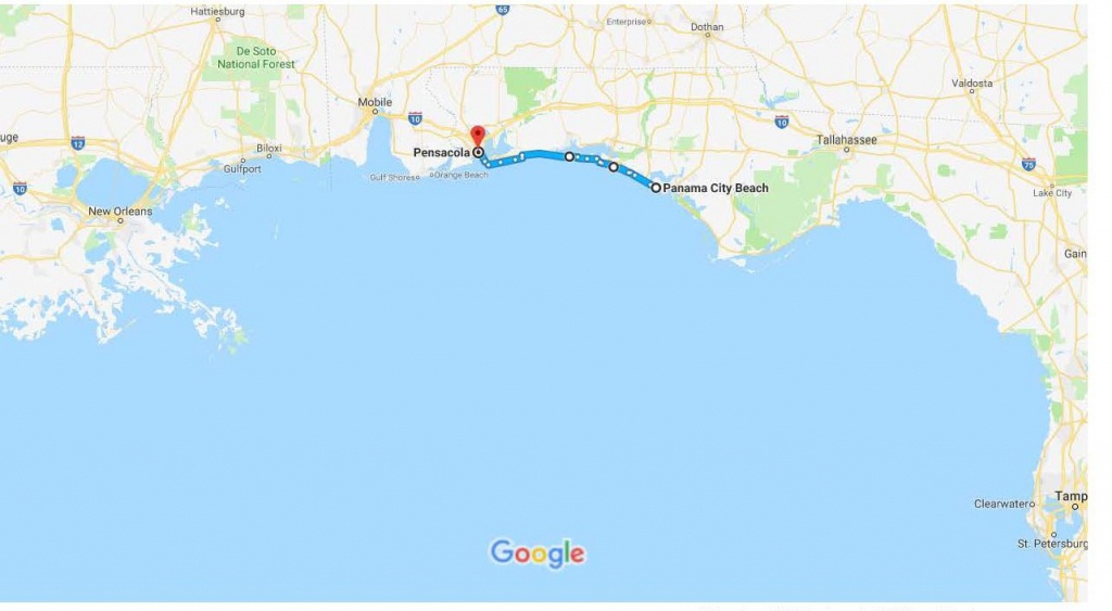 Panama City Beach, Fl To Pensacola, Fl – Google Maps | Urban Bicycle - Google Maps Pensacola Florida