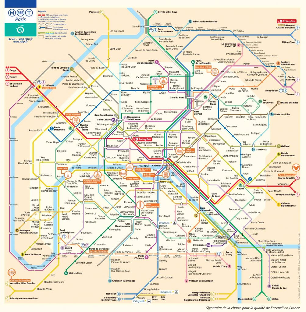 Paris Metro Map – The Paris Pass - Printable Rome Metro Map - Printable ...