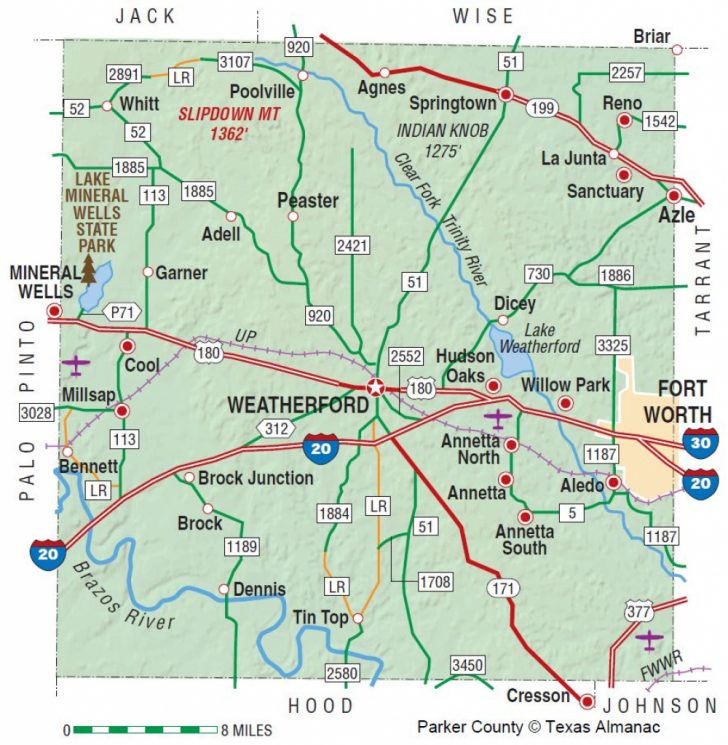Jack County Texas Map
