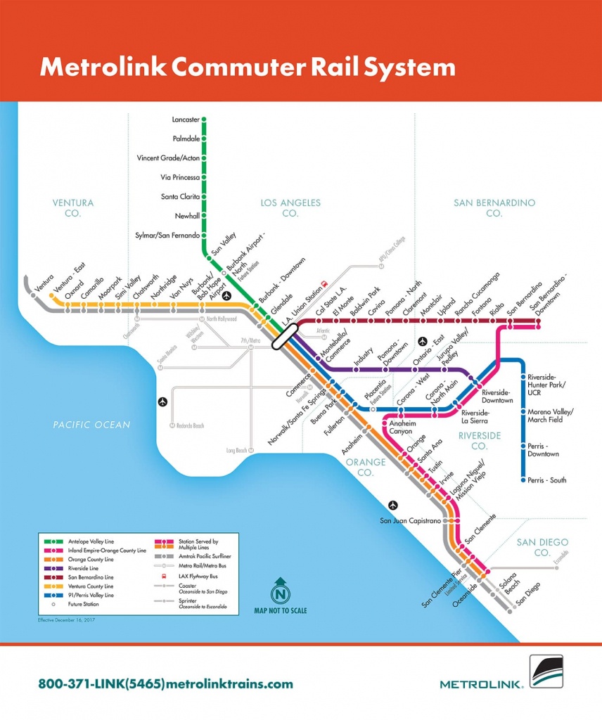 Passenger Rail - Riverside County Transportation Commission - Southern California Metrolink Map