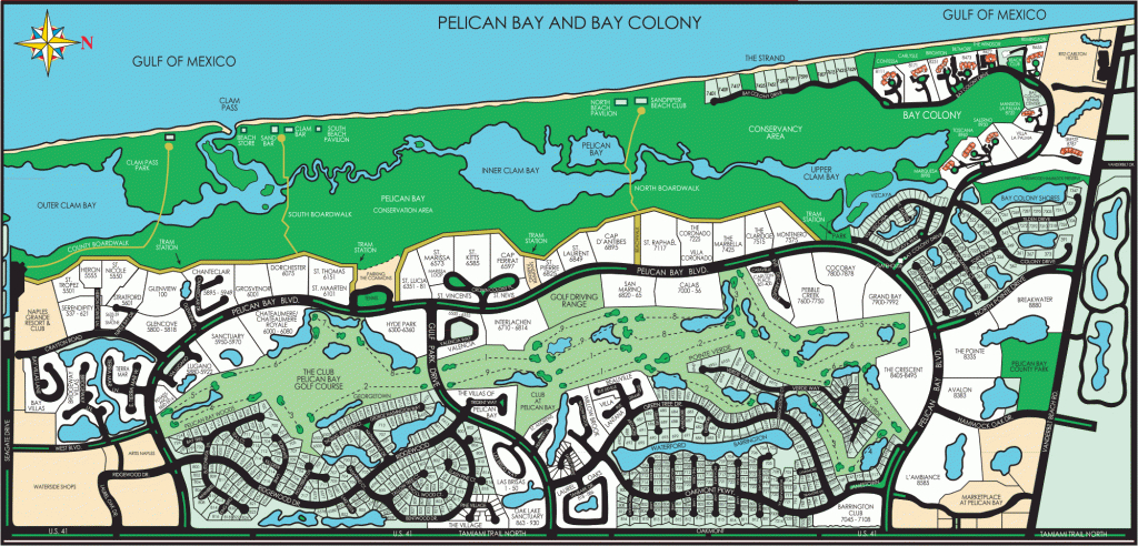 Pelican Bay And Bay Colony Naples, Fl | South Bay Realty - Pelican Bay Florida Map