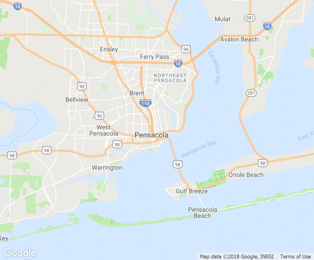Pensacola-Florida-Map - Blip Billboards - Where Is Pensacola Florida On A Map