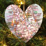 Personalized Florida Map Ornament | Jolly Holiday | Orlando Map   Christmas Florida Map