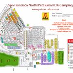Petaluma, California Campground | San Francisco North / Petaluma Koa   California Rv Campgrounds Map