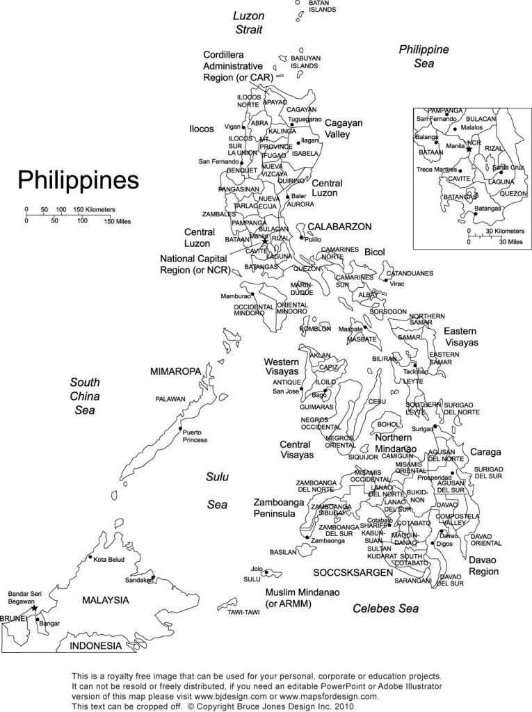 Philippines Printable Blank Map, Royalty Free, Manila | Gift Ideas - Free Printable Map Of The Philippines