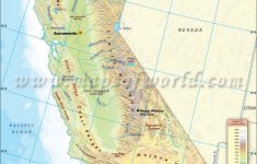 Physical Map Of California - California Geography Map
