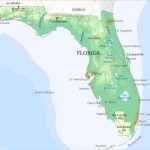 Physical Map Of Florida   Florida Ocean Map