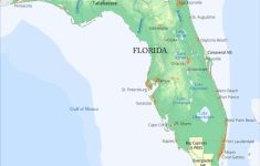 Physical Map Of Florida - Mexico Florida Map