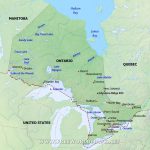 Physical Map Of Ontario   Printable Map Of Ontario