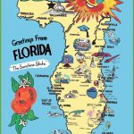 Pictorial Travel Map Of Florida   Florida Tourist Map