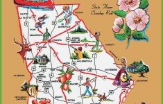 pictorial travel map of georgia travel texas map Pictorial Travel Map Of Georgia - Travel Texas Map