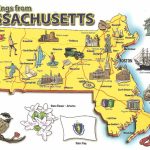 Pictorial Travel Map Of Massachusetts   Printable Map Of Massachusetts