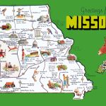 Pictorial Travel Map Of Missouri   Printable Map Of Missouri
