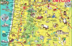 Pictorial Travel Map Of Oregon - Printable Map Of Oregon