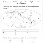 Pinecko Ellen Stein On Learning Goodies | Continents, Oceans   Continents And Oceans Map Quiz Printable