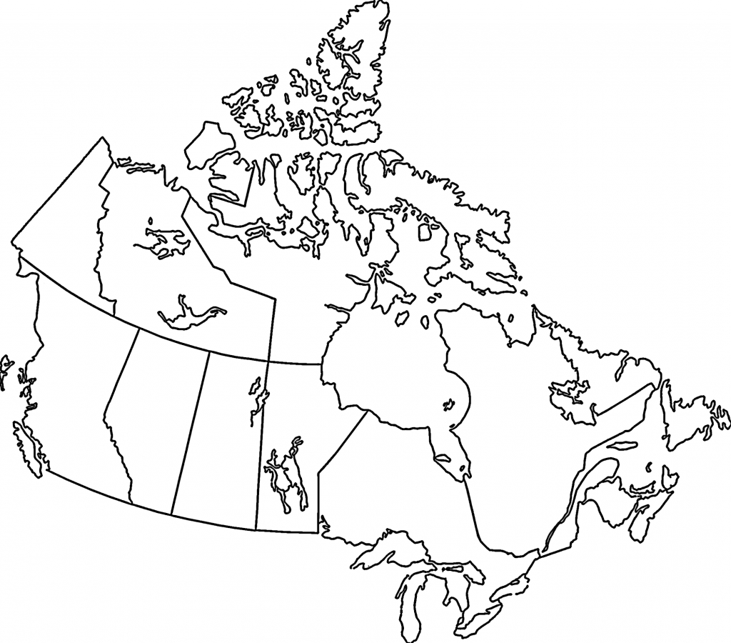 Pinfrancis Huynh On Df | Map, Map Outline, Canada - Printable Blank Map Of Canada