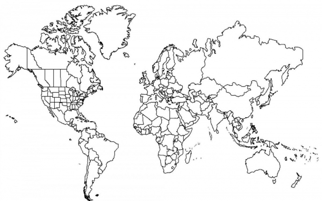 Pinfreya Latham On Scrapbooking | World Map With Countries - Colorable World Map Printable