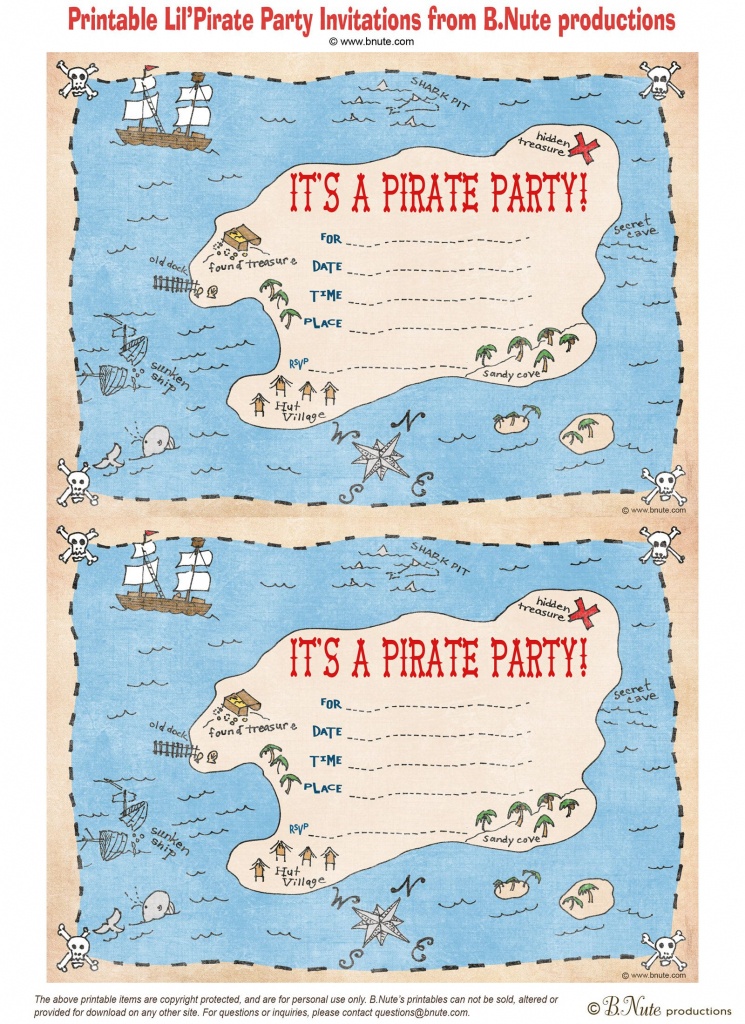 Pintara Hunter On Party Ideas | Pirate Party Invitations, Pirate - Maps For Invitations Free Printable