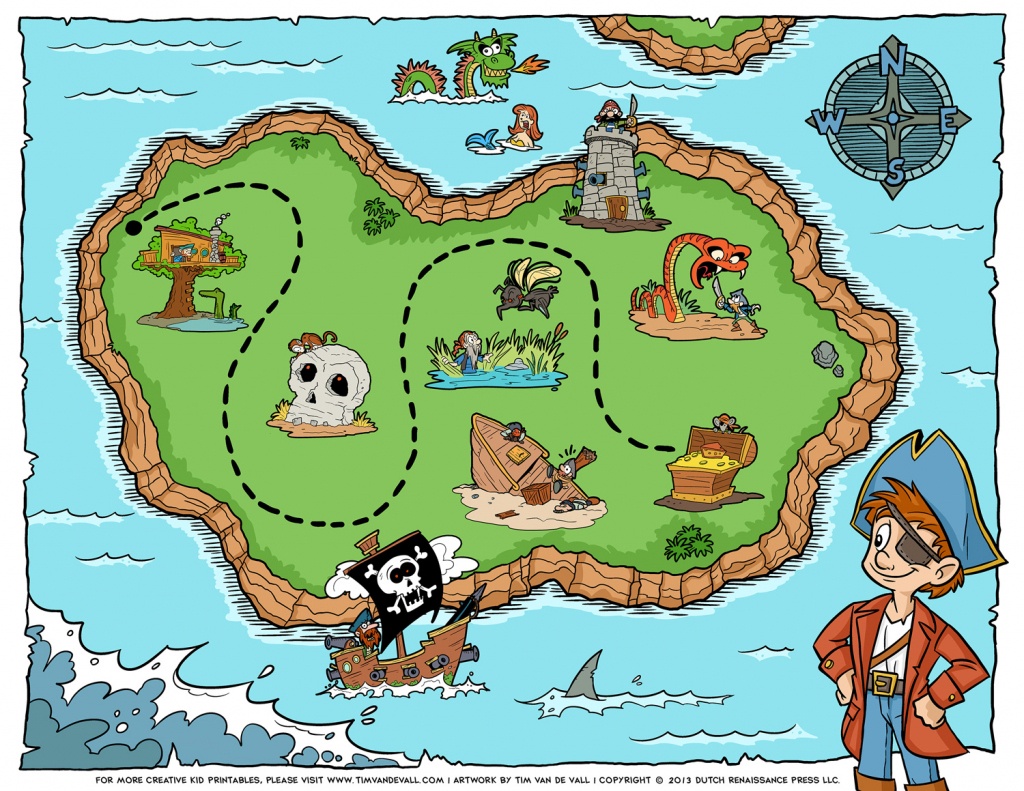 Pirate-Treasure-Map - Tim&amp;#039;s Printables - Pirate Treasure Map Printable