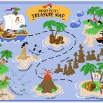 Pirates Treasure Map A4 Cake Topper Full A4 Sheet Edible Wafer Paper   Free Printable Treasure Map