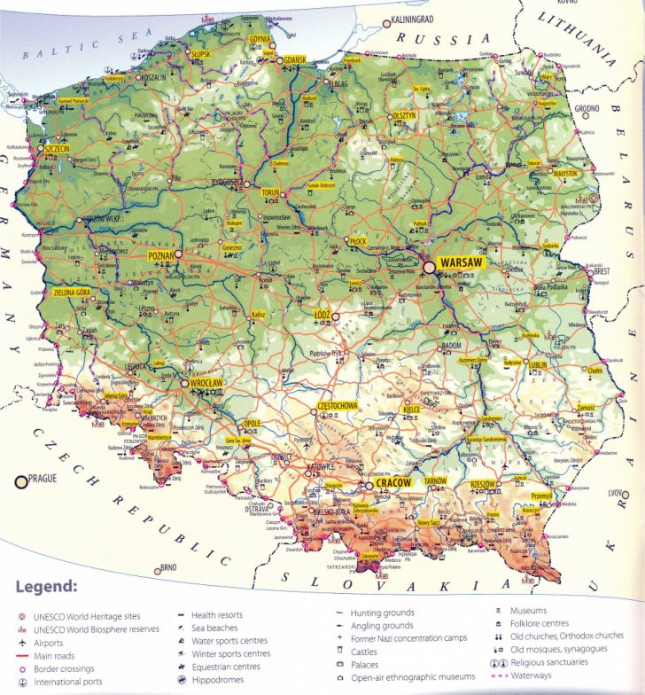 Printable Map Of Poland