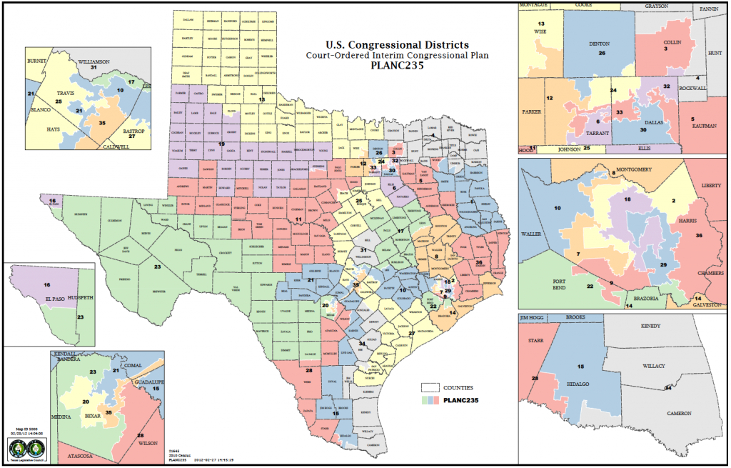 Political Participation: How Do We Choose Our Representatives - Texas State District Map