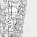 Pompano Beach, Florida   Area Map   Light | Hebstreits Sketches   Pompano Florida Map
