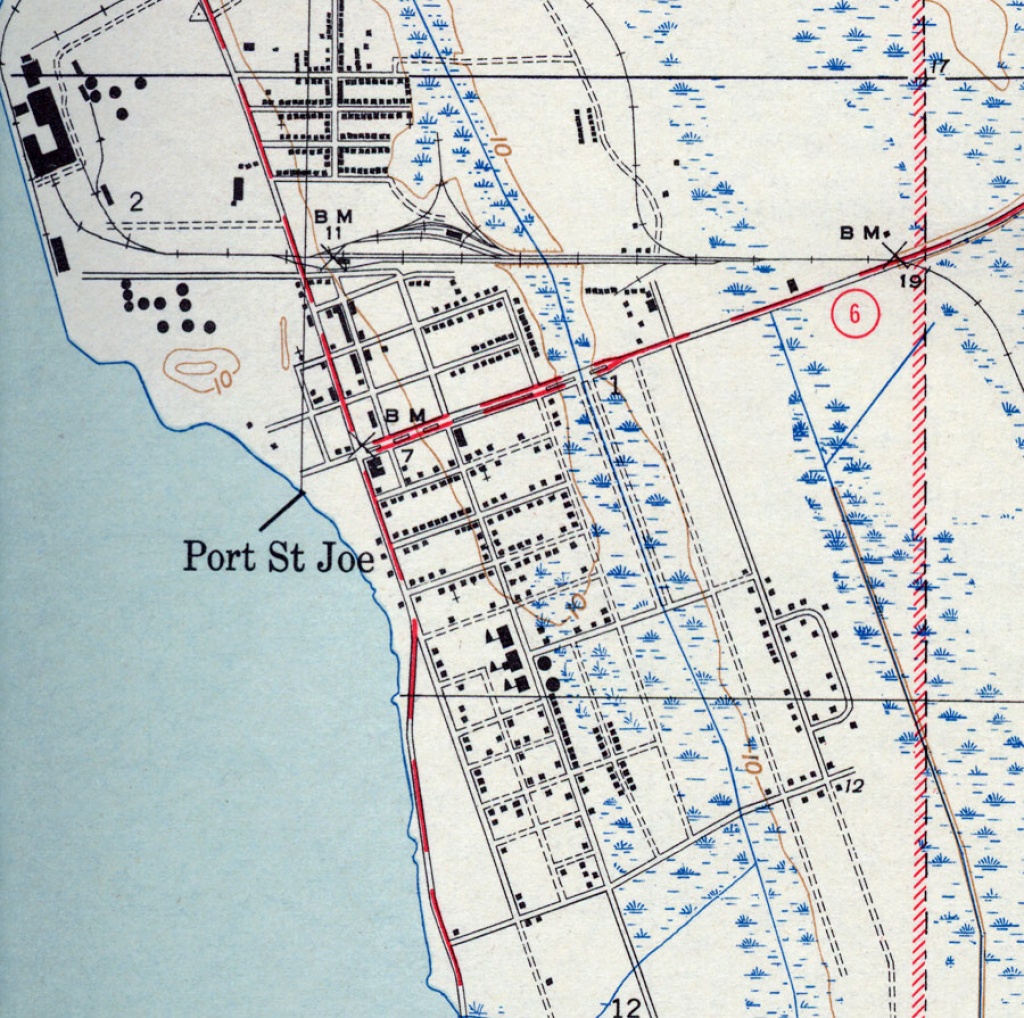 Port St. Joe, 1943 - Port St Joe Florida Map