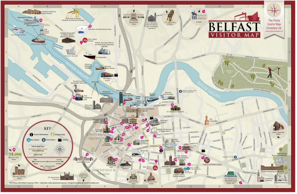 Pretty Useful Map Co. | Beautifully Illustrated Map Guides – Belfast Map - Belfast City Centre Map Printable
