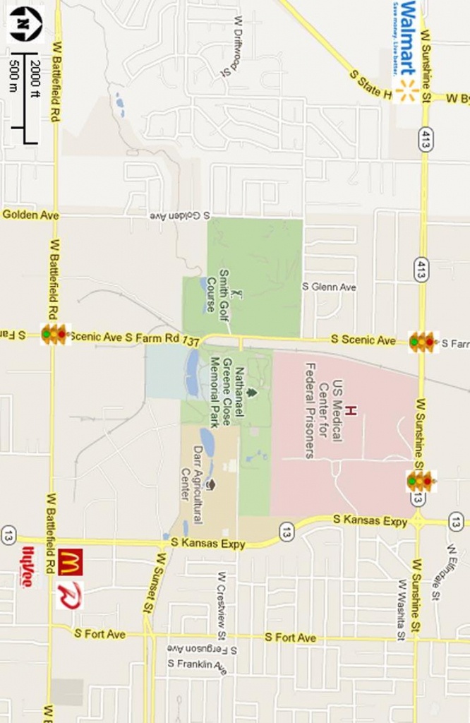 Print Map West Side Springfield, Mo | 1-417-327-3911 | Aj Ellis - Printable Map Of Springfield Mo