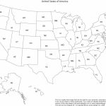 Print Out A Blank Map Of The Us And Have The Kids Color In States   Map Of The Us States Printable