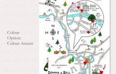 Print Your Own Colour Wedding Or Party Illustrated Mapcute Maps - Make A Printable Map