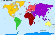 Printable Blank Map Of The Oceans World Not Labeled For Continents - Printable Map Of Oceans And Continents