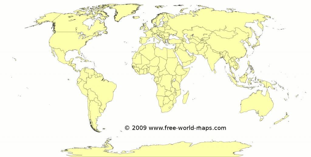 Printable Blank World Maps | Free World Maps - World Maps Online Printable